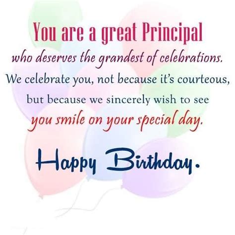 Happy Birthday Principal: Expressing Gratitude and Appreciation on Their Special Day