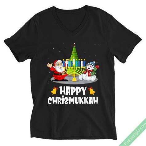 Happy Chrismukkah Santa Funny Hanukkah T-Shirts