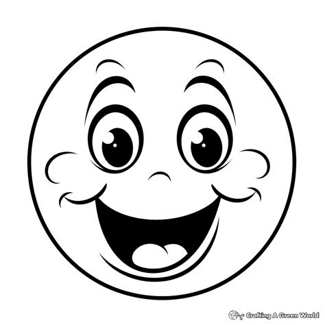 Happy Face Coloring Shee