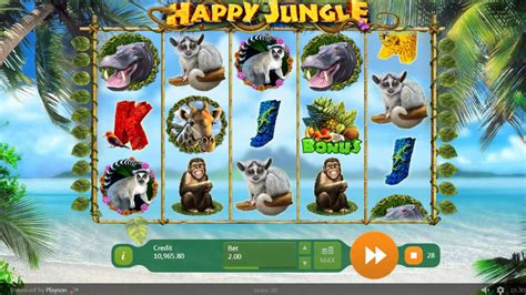 Happy Jungle Deluxe  игровой автомат Playson