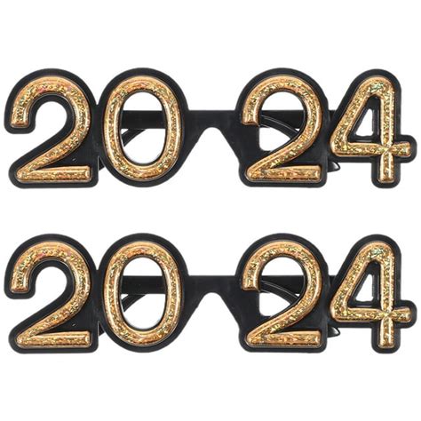 Happy New Year Eyeglasses Sunglasses: 2pcs 2024 New Year Eve …