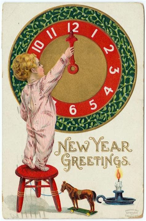Happy New Year Vintage Cards