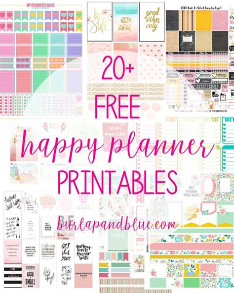 Happy Planner Printable Pages