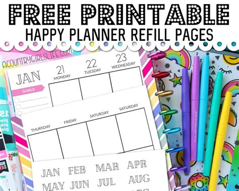 Happy Planner Refill Teaching Resources TPT