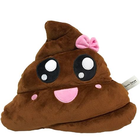 Happy Poop with Bow Emoticon Cushion — Desire Deluxe Store