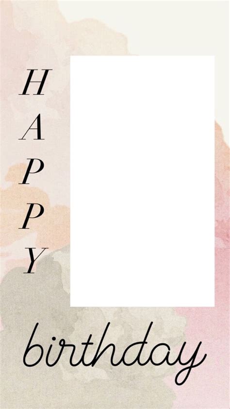 Happy birthday Instagram story template Kartu ulang tahun, Papan klip