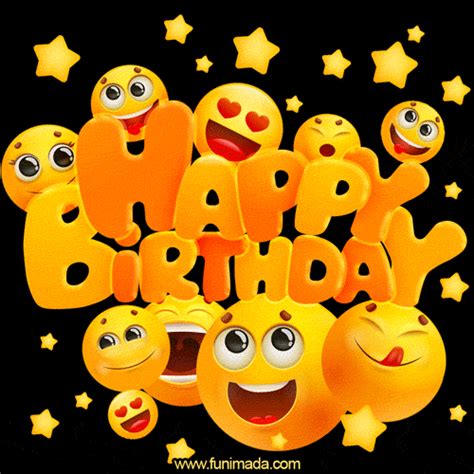 Happy birthday animated emoji. Happy Birthday Flowers animated GIFs - Explore, Download for free or share with your family members and friends on their special day. A beautiful bouquet of spring flowers on black background - flickering happy birthday gif. [New] Happy Birthday Cake, Flowers and Lit Candles GIF. Elegant bouquet of orange roses and summer flowers happy birthday ... 