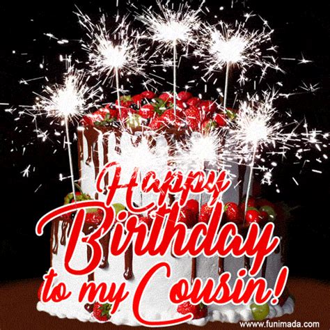 Happy birthday cousin gif. 95+ Happy Birthday Cousin Wishes Messages Quotes Images & GIFs. Happy Birthday Cousin: Hello guys welcome to Hurfat.com. All of us in this world have cousins, and most of the time, we treat them as one our closest friends. As close as a brother and closer than a friend, your cousin will always be one of the most important people in your life. 