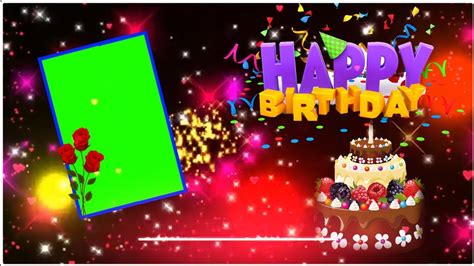 Happy birthday green screen effects - YouTube