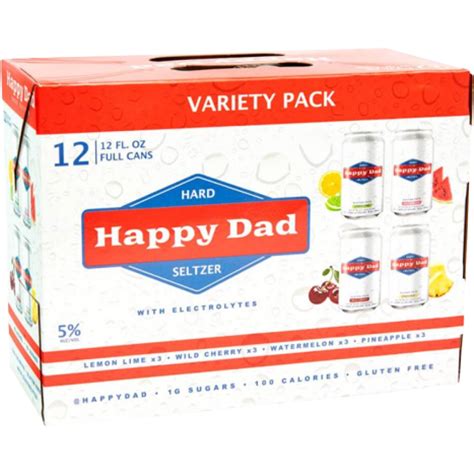 Happy dad beer. Happy Dad hard seltzer will never let you down. We know ... Happy Dad Hard Seltzer Variety Pack. Happy Dad 2pk ... Beer · Seltzer. Location icon. United States. 