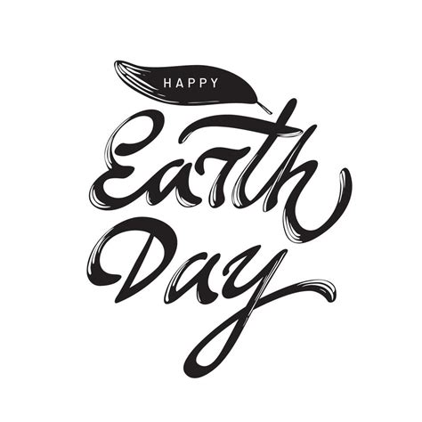 Happy earth day Black and White Stock Photos & Images