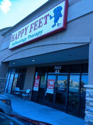 Happy feet el paso tx. Happy Feet - El Paso, TX. 4.2. 107 reviews. Closed. Opens 10:00 a.m. Saturday. Wellness. El Paso, TX. Write a review. Get directions. About this business. Wellness Massage. Professional chinese massage. Location details. Suggest edits. 7411 Remcon Cir #A2, Ste A2, El Paso, TX, 79912, United States. Get directions. Review Performance in the last. 