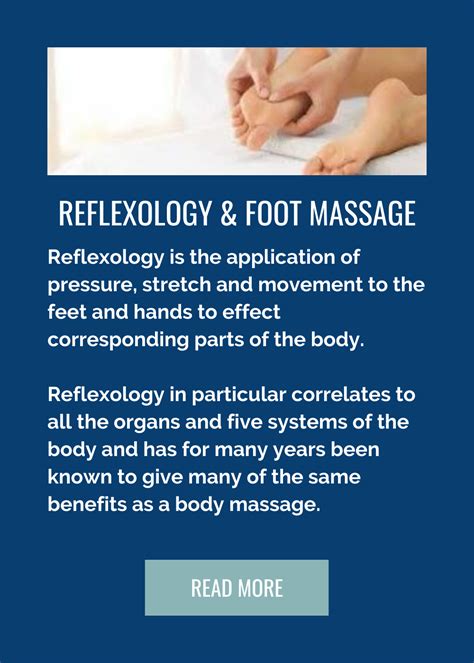 Happy feet reflexology. Disease of the hands, feet, and ears: Reflexology applies pressure to the hands, feet, and ears. This type of massage might be painful if you have skin conditions that affect those areas. 