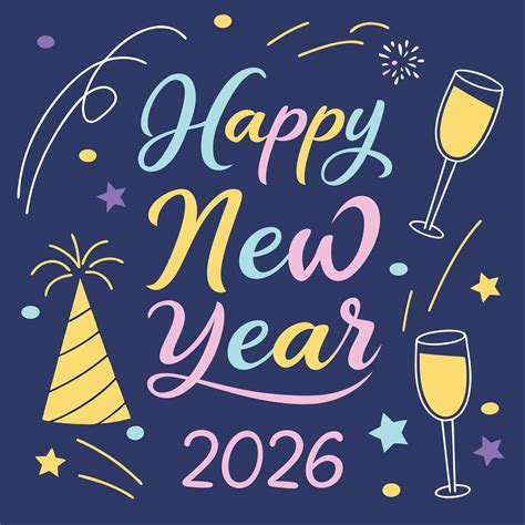 Happy new year graphic design 2026.  Explore AI-generated vectors and stock vector...