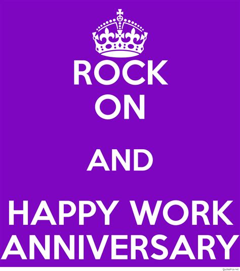 After achieving the milestone of a work anniversary, 