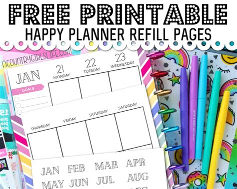 Happy Planner Refill Paper Our range of Happy Planner filler paper helps you with organisation inside your journal notebook or planner that is helpful for .... 