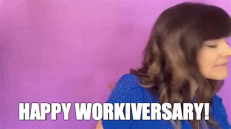 Happy workaversary gif. Happy Work Anniversary The Office GIF. Happy Work Anniversary Cupcake GIF. Happy Work Anniversary Giggly Lady GIF. Download Happy Work Anniversary Balloon Surprise GIF for free. 10000+ high-quality GIFs and other animated GIFs for Free on GifDB. 