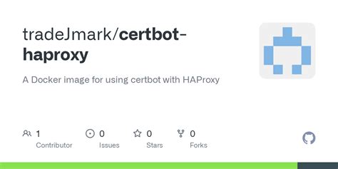 Haproxy certbot docker.  For Run with docker-compose: Use the docker-co...