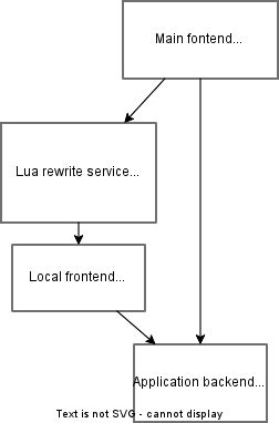 Haproxy rewrite host header.  We must forward the request, changing some data...