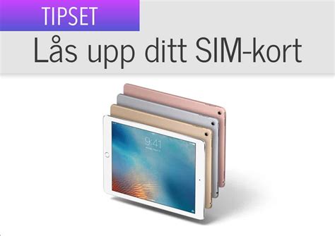 Har alla ipad sim-kort
