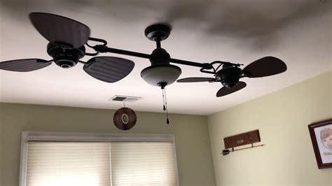 Harbor Breeze Twin Breeze II Double Ceiling Fan - YouTube