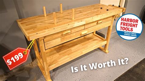 Harbor Freight Woodworking Workbench Unboxing, Assembly and ... - YouTube