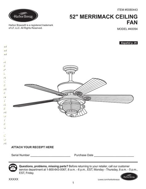 Harbor breeze ceiling fan manual merrimack. - 2001 mercury 40 hp 2 stroke manual.