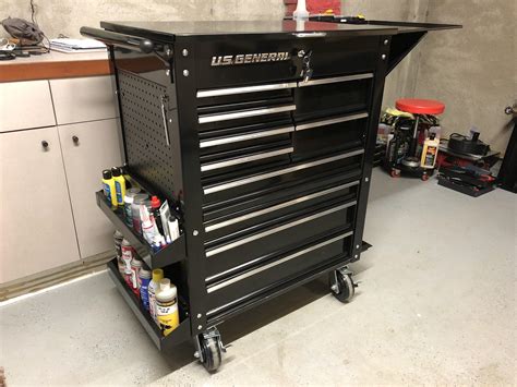 Harbor freight 5 drawer tool cart modifications.  Constructed of durable chr...