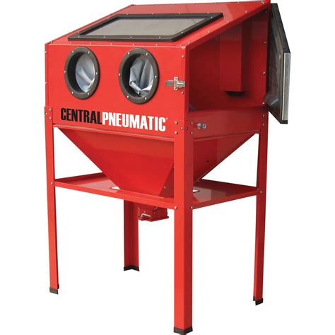 Though sand is also a possible blasting agent, the 30 lb blast cabinet from Harbor Freights warns against using it. According to the user manual, sand contains crystalline silica, which, per the .... 