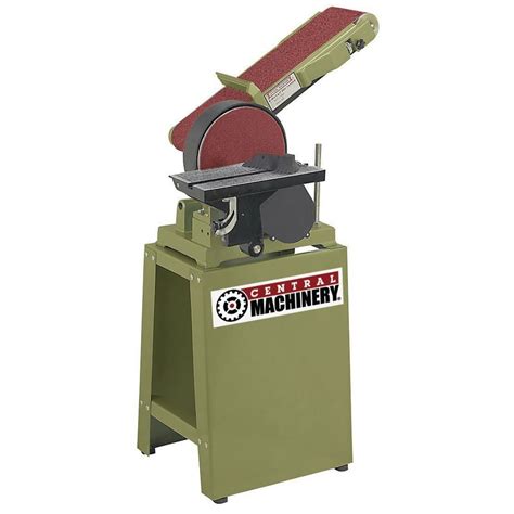 Harbor freight disk belt sander. This bandfile belt sander is built with robust bearings and a 5.3 amp motor ideal for grinding, sanding, deburring, and surface finishing. 1/2 in. belt width ideal for detail work in narrow areas; Stainless steel wear plates for reduced belt friction; Belt tensioning lever for easy belt switches and adjustments 