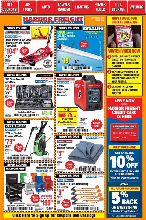 Weekly Ad & Flyer Harbor Freight Tools. Active. Harbor Freight Tools; Mon 05/13 - Sun 05/26/24; View Offer. Active. Harbor Freight Tools Instant Savings; Tue 04/16 - Thu 06/06/24; View Offer. ... Harbor Freight Tools occupies a space in High Plains Shopping Center located at 1115 West Main Street, on the west side of Sterling ...
