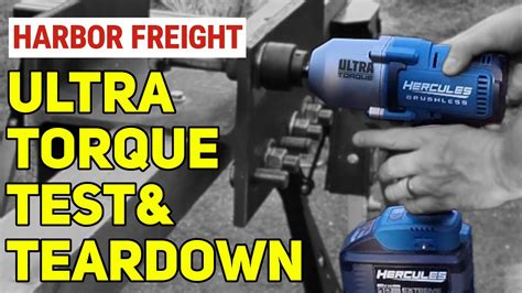 Harbor freight torque wrench.  The Hercules Ultra Torque Impact Wrench...