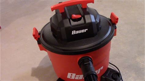 The BAUER 3-1/2 gallon Wet/Dry Vacuum weighs in at just 7.6 lb. for portability and convenience. This wet/dry vac is designed with a sturdy ergonomic top car.... 