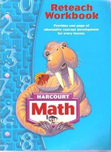 Harcourt Math Fourth Grade Reteach Workbook Answers