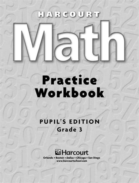 Harcourt Math Workbooks Grade 3