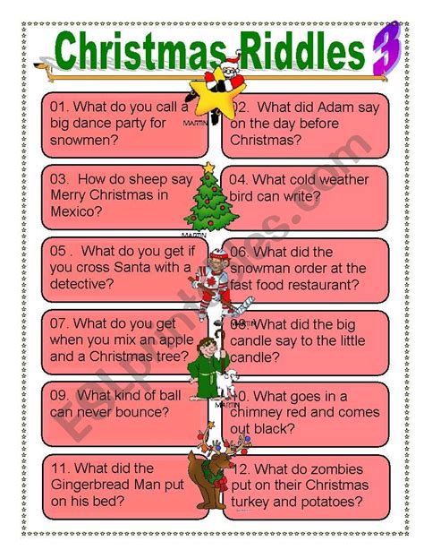 Hard Christmas Riddles With Answers Printable