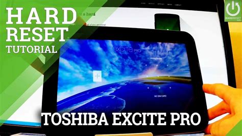 Hard Reset TOSHIBA Excite Pro 10.1 - Unlock Screen Lock / Format