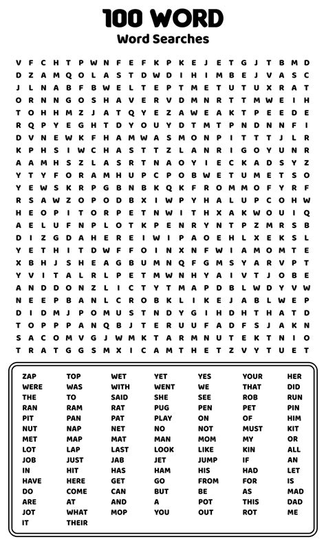 Hard Word Searches Hard Word Search Puzzle Four