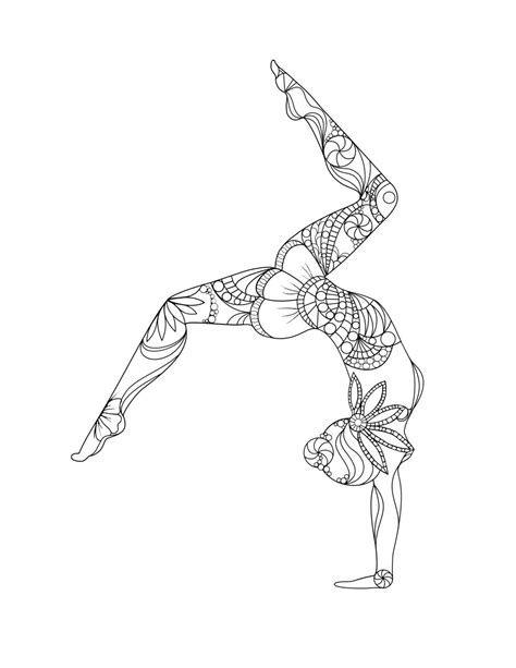 Hard gymnastics coloring pages. Gymnastics Coloring Pages feature images of girls participating in one of the most captivating sports. Gymnastics competitions date back to ancient times, where athletes demonstrated their strength and agility through exercises both with and without equipment. Gymnastics is a staple in the Olympic Games, consistently attracting numerous spectators. 