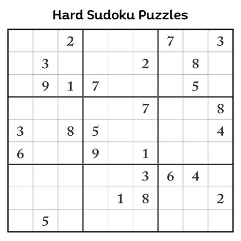 Hard sudoku puzzles printable.  Download free printable difficult Sudoku puzzles.  No P...