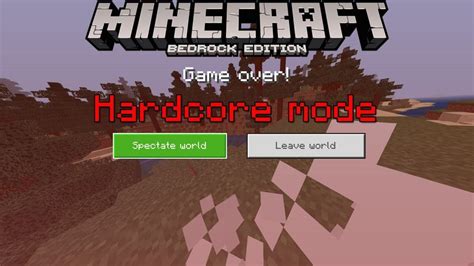 Hardcore Mode Mod Minecraft Pe Mods