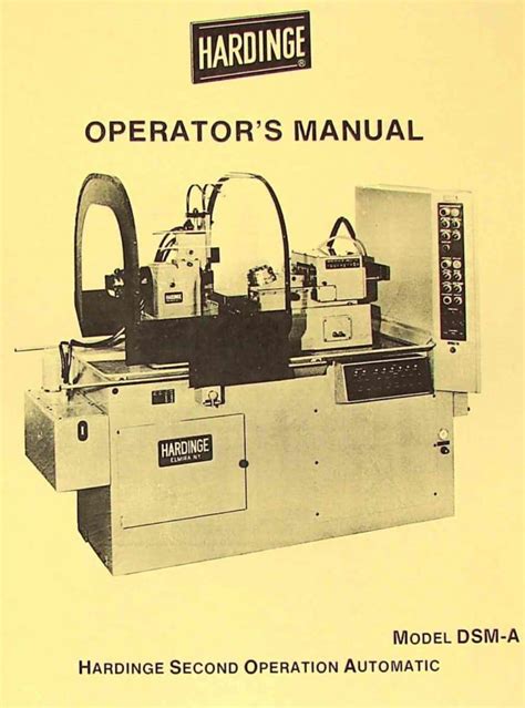 Hardinge dsm a automatic lathe operators manual. - Olympus omd em 1 user guide.