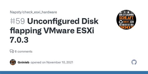 Hardware Status Alerts - Unconfigured Disk : Disk ... - VMware ...