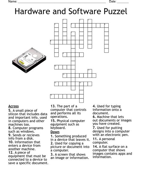 Hardware and Software Crossword WordMint
