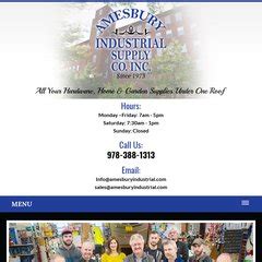 Amesbury Glass and Mirror Co. LLC was established in 1980. Family owned and operated for 30 years now. Amesbury Glass is the name you have come to know and trust! ... Hardware Store. Reviews. 3.5 7 reviews. Mark K. 9/21/2017 New Owner New Location Dave is a good guy and does what it takes to make sure you are happy with the job.. Read more on .... 