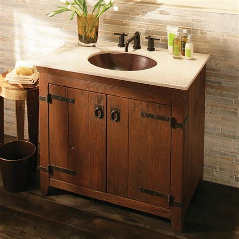Hardwood bathroom vanity. Solid Wood. Popular Vanity Widths: 24 Inch Vanities ... Tobana 42 in. W x 19 in. D x 34 in. H Single Sink Bath Vanity in Weathered Tan with White Engineered Marble ... 