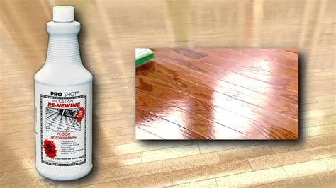 Hardwood floor shine. 