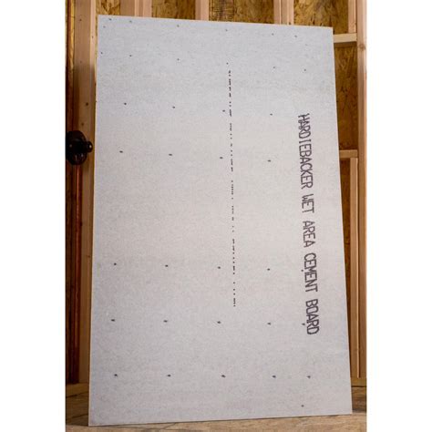 HardieBacker is made out of cement, and allows for proper bonding of the board and tile. It does not rot, swell, or delaminate like plywood even in the wettest conditions.. 
