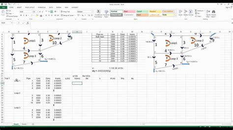 Hardy cross method excel spreadsheet.  Derivation for a simple pipe network is shown here.  I ...