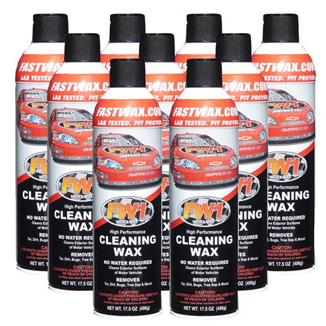 Waterless Wash & Wax Fastwax FW1 Spray Can Removes Cleans Tar Dirt